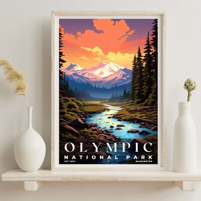 Olympic National Park Poster, Travel Art, Office Poster, Home Decor | S7 - image6